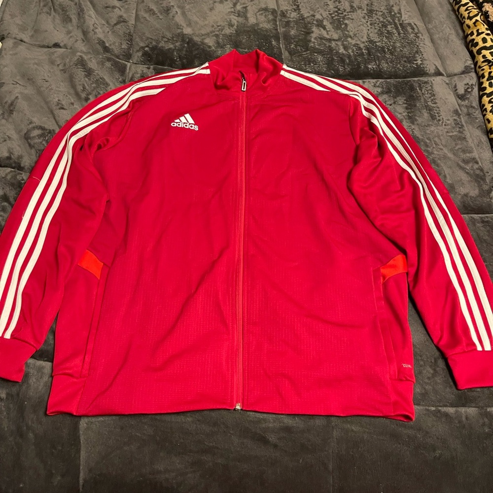 Adidas Men's Red Track Jacket